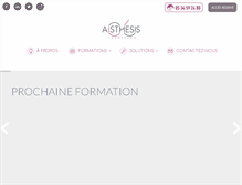 Tablet Screenshot of aisthesis-formation.fr